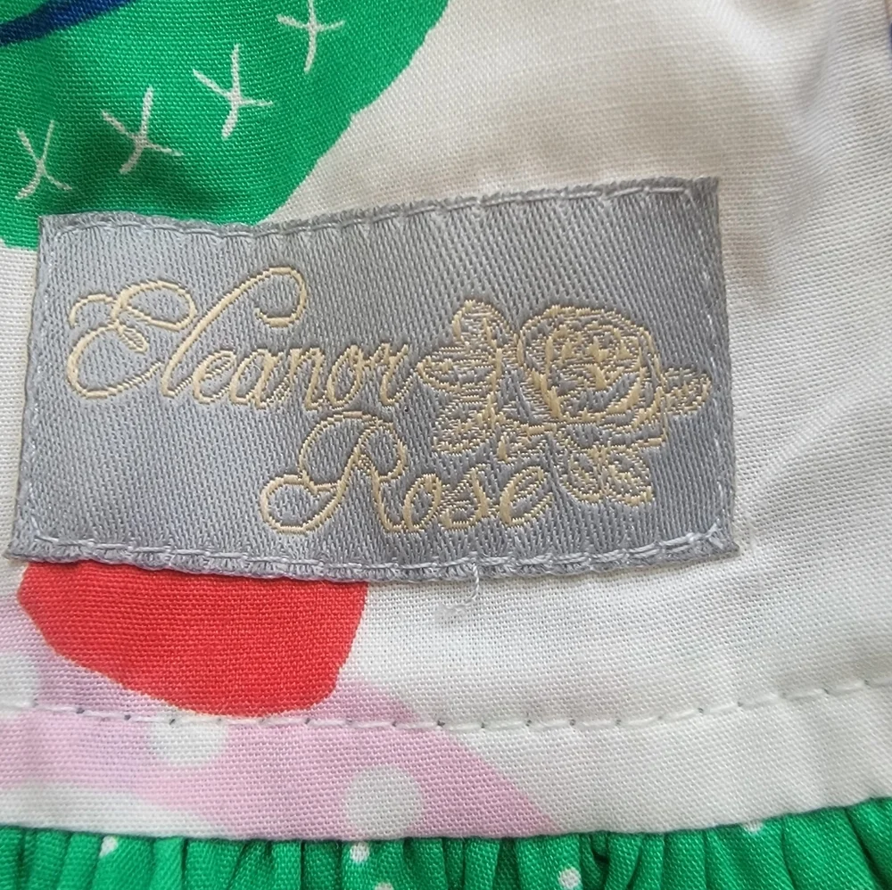 NEW Eleanor Rose Size 5-6 Rhonda Puff Sleeve Girls' Top Deck The Halls Ornament